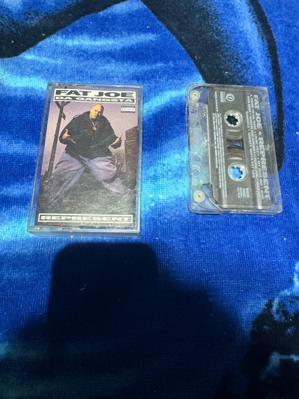 Fat Joe "Represent" Cassette Tape - Blue & Black Artwork